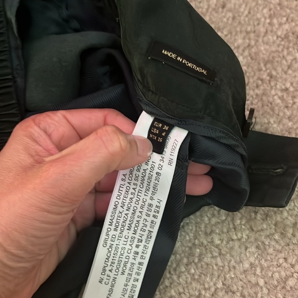 “Massimo Dutti- Women’s Wide Leg Sateen Trousers size 4” - Picture 3 of 9